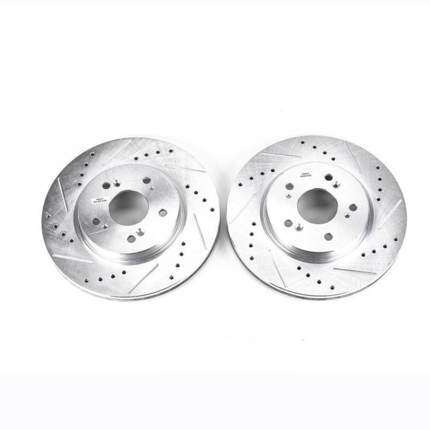 PowerStop JBR1173XPR PowerStop Evolution Performance Drilled, Slotted & Plated Brake Rotor Pair