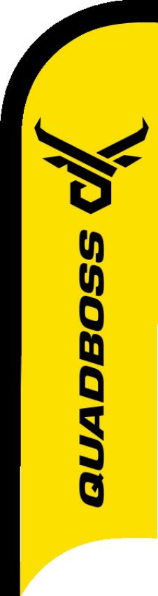 QuadBoss 155352 11ft Sail Flag Yellow