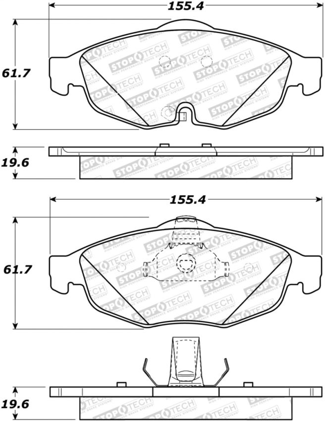 Stoptech 308.08690 Street Brake Pads