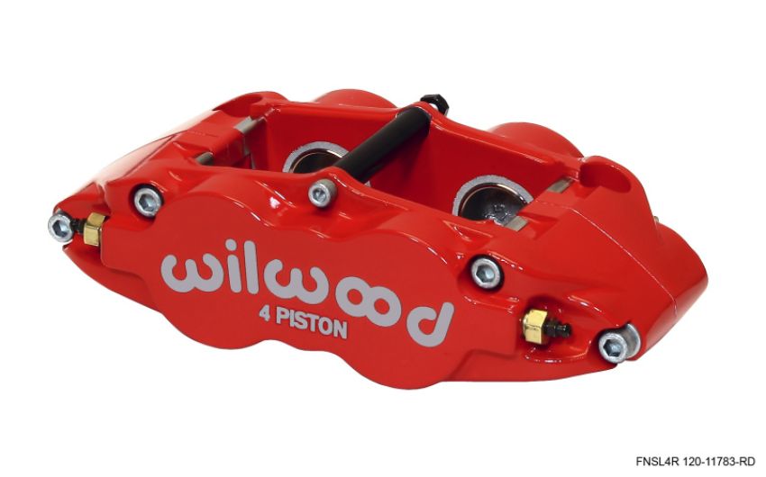 Wilwood 120-11783-RD Caliper-Narrow Superlite 4R - Red 1.25/1.25in Pistons 1.10in Disc