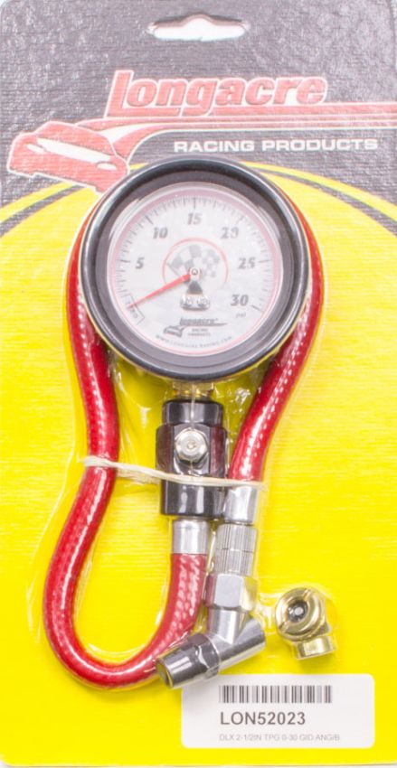 LONGACRE LON52-52023 Tire Gauge 0-30PSI 2.5in GID Deluxe