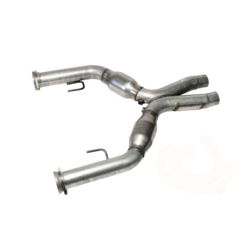 BBK Performance Parts 1637 2005-2010 MUSTANG GT 2-3/4 SHORT MID X PIPE WITH CONVERTERS