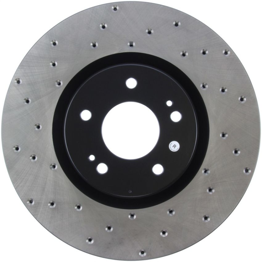 Stoptech 128.46064R 03-06 Mitsubishi Lancer Evo AWD Drilled Right Front Rotor