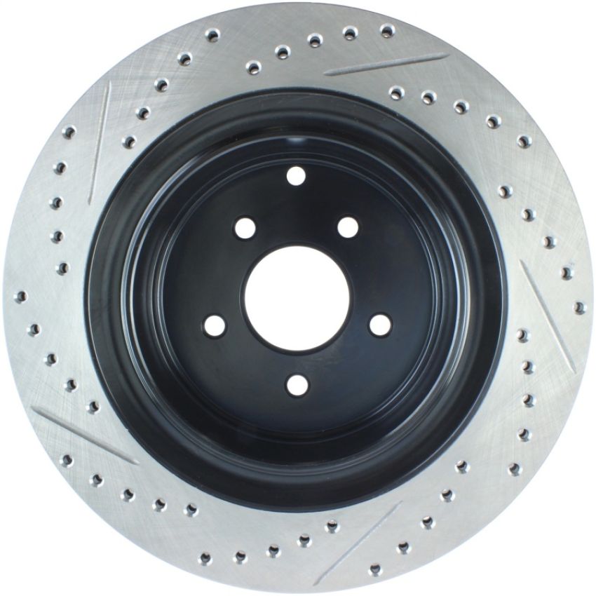 Stoptech 127.42105L 09 Infiniti FX50 SportStop Slotted & Drilled Rear Left Rotor
