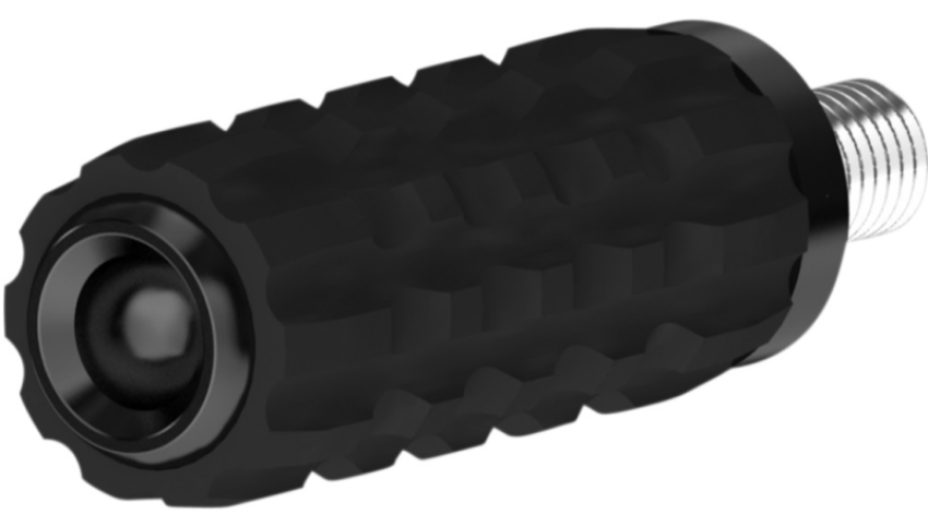 Roland Sands Design 0033-1163-B Toe Peg Billet Traction - Black Ano