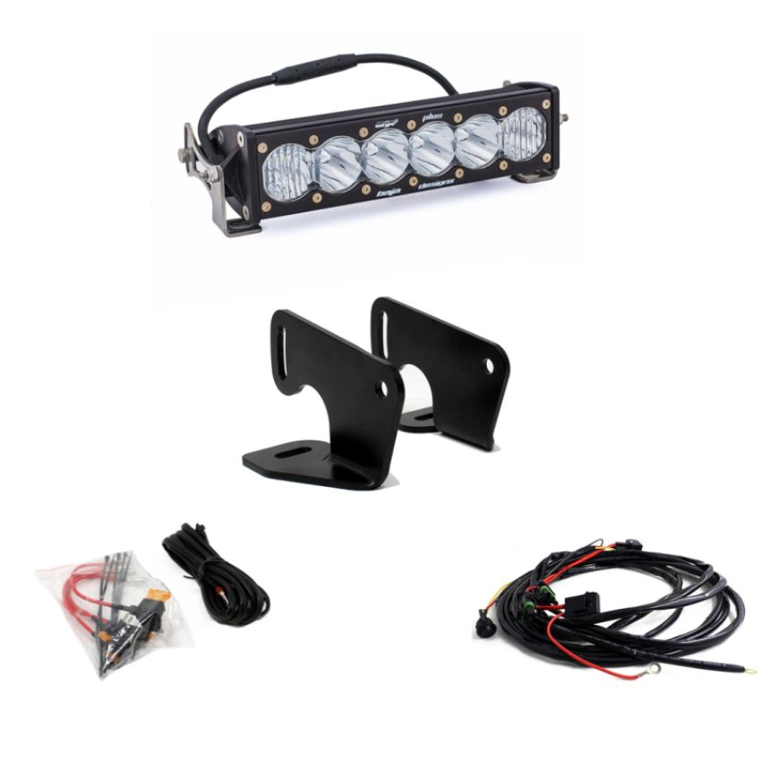 Baja Designs 447167 OnX6+ 10 Inch Hood Mount Light Bar Kit