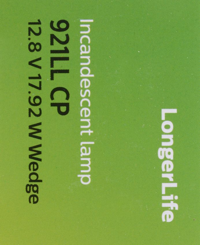 Philips 921LLCP Philips LongerLife Miniature 921LL Pack of 10