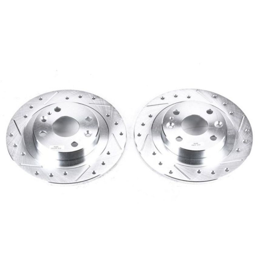 PowerStop JBR570XPR PowerStop Evolution Performance Drilled, Slotted & Plated Brake Rotor Pair