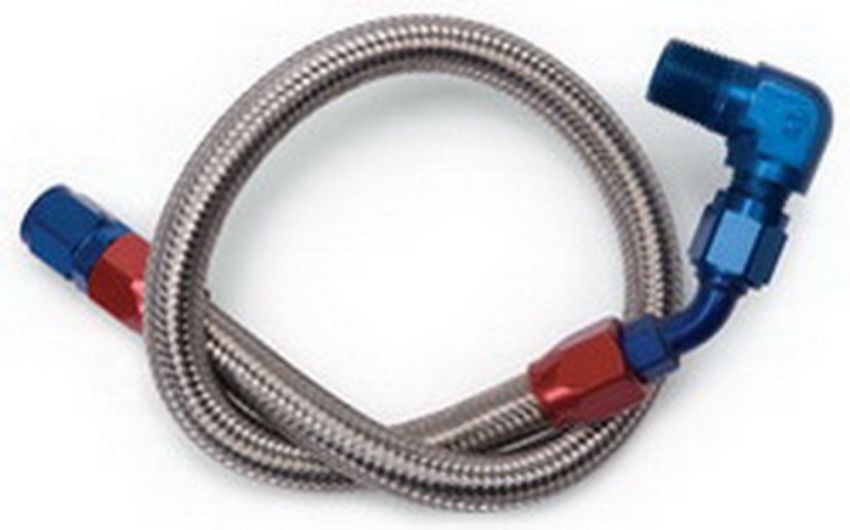 EDELBROCK EDE8124 BBC S/S Braided Fuel Line Kit