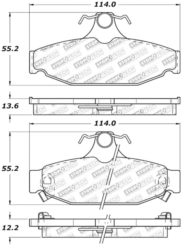 Stoptech 309.04130 Performance Brake Pads