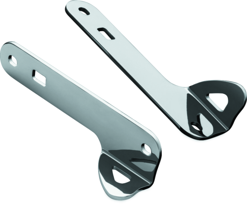 Kuryakyn 949 Custom Teardrop Tie-Down Brackets 14-Up Touring Chrome