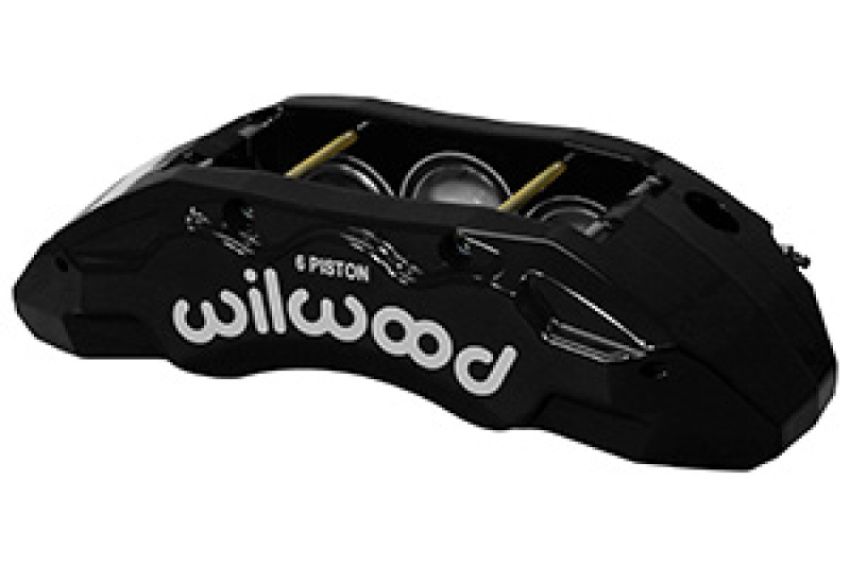 Wilwood 120-14599-BK Caliper-TX6R- R/H - Black 1.62/1.38/1.38in Pistons 1.38in Disc