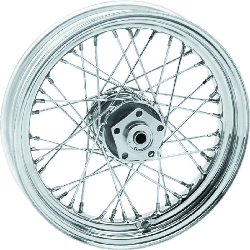 Bikers Choice 492455 73-83 FL FX Chrome 16 Inch Dual Flange Wheel Replaces H-D 40968-73