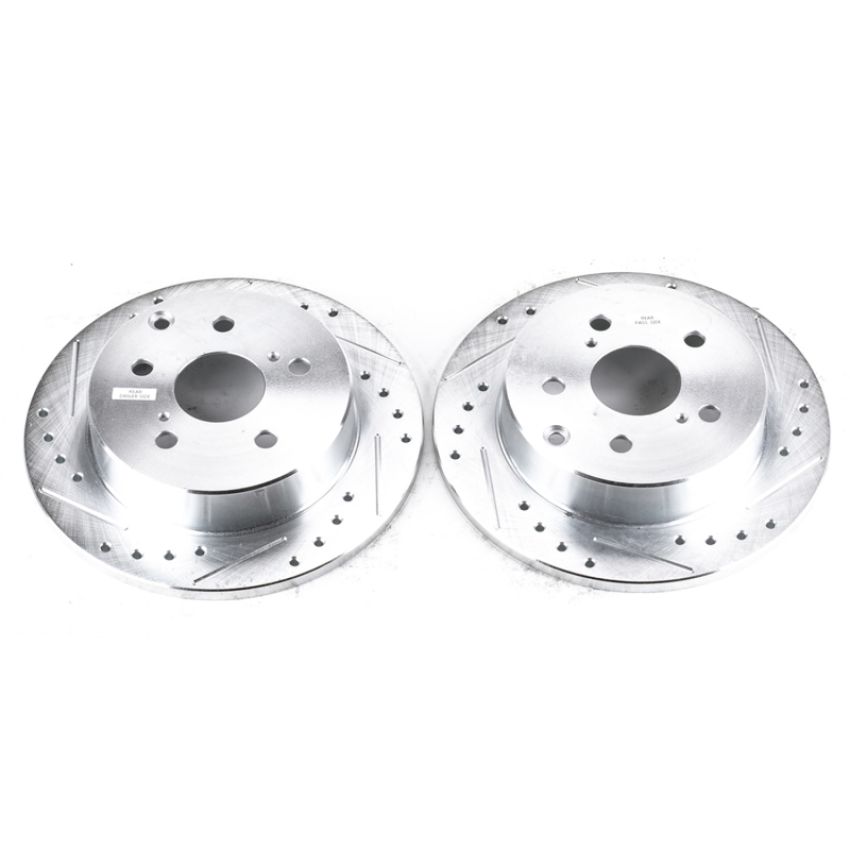 PowerStop JBR1370XPR PowerStop Evolution Performance Drilled, Slotted & Plated Brake Rotor Pair