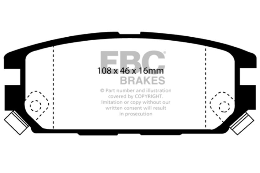 EBC Brakes DP3987C Redstuff Ceramic Low Dust Brake Pads