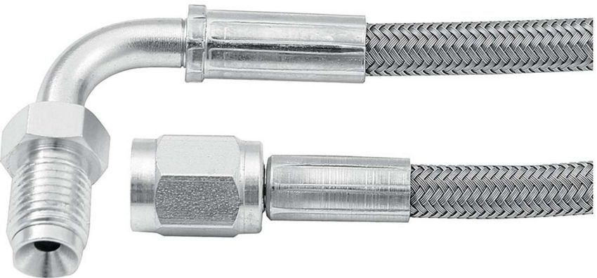 ALLSTAR PERFORMANCE ALL46332-48 48in #3 Line -3 Str/90 Deg 3/8-24 Inv Flr