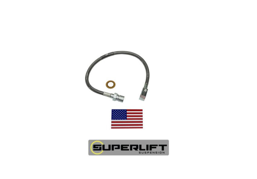 Superlift 91335 71-87 GM Pickup/71-91 Blazer/Suburban w/ 4-6in Lift Kit (Single) Bullet Proof Brake Hose