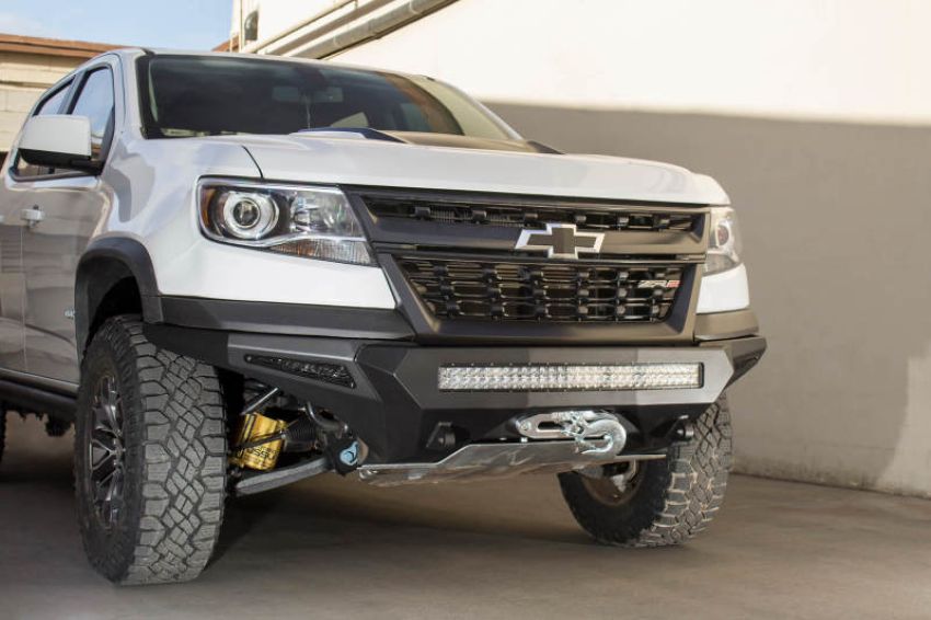 Addictive Desert Designs F371202740103 17-18 Chevy Colorado Stealth Fighter Front Bumper w/ Winch Mount