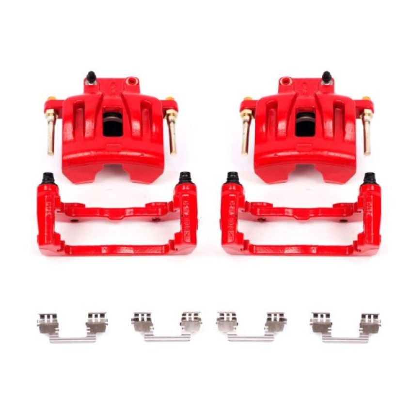 PowerStop S4968 Red Powder Coated Calipers