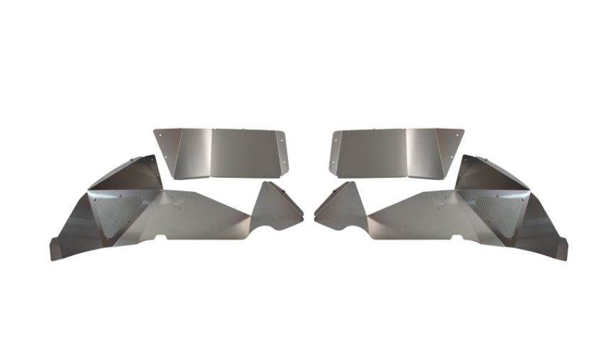Fishbone Offroad FB33108R Raw Rear Aluminum Inner Fenders - Legacy Model - Set FB33108R
