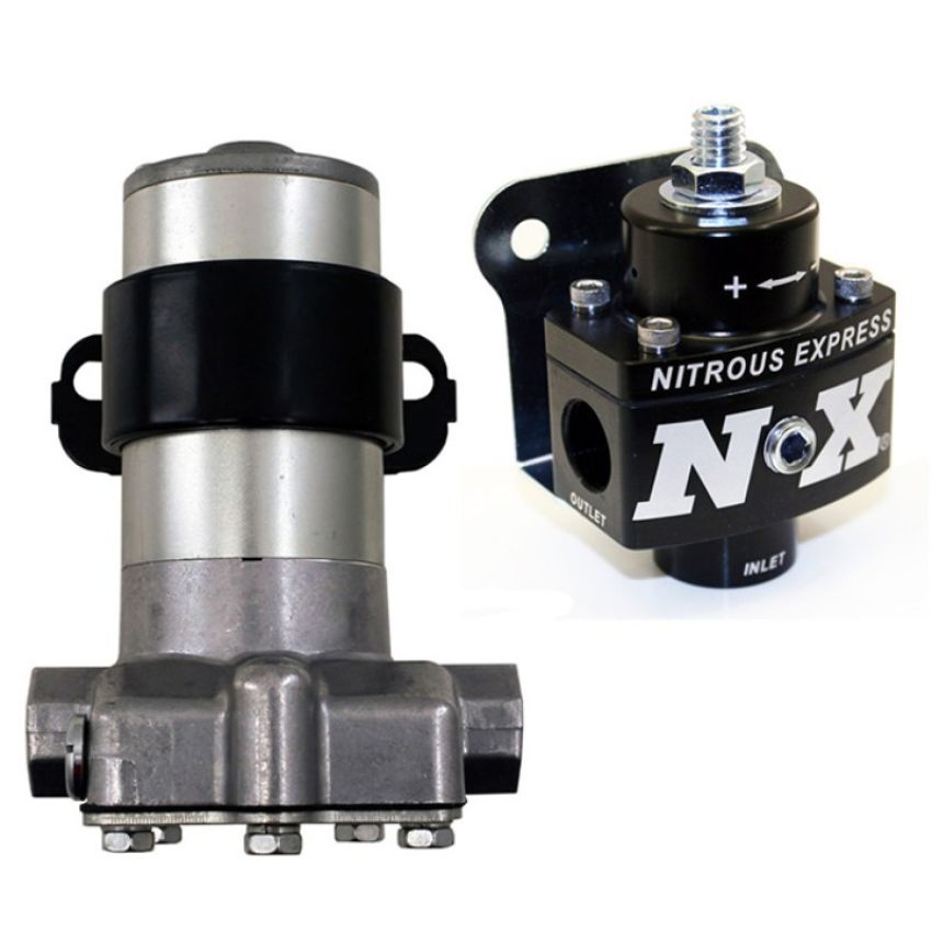 Nitrous Express 15953 BLACK STYLE FUEL PUMP AND NON BYPASS REGULATOR COMBO