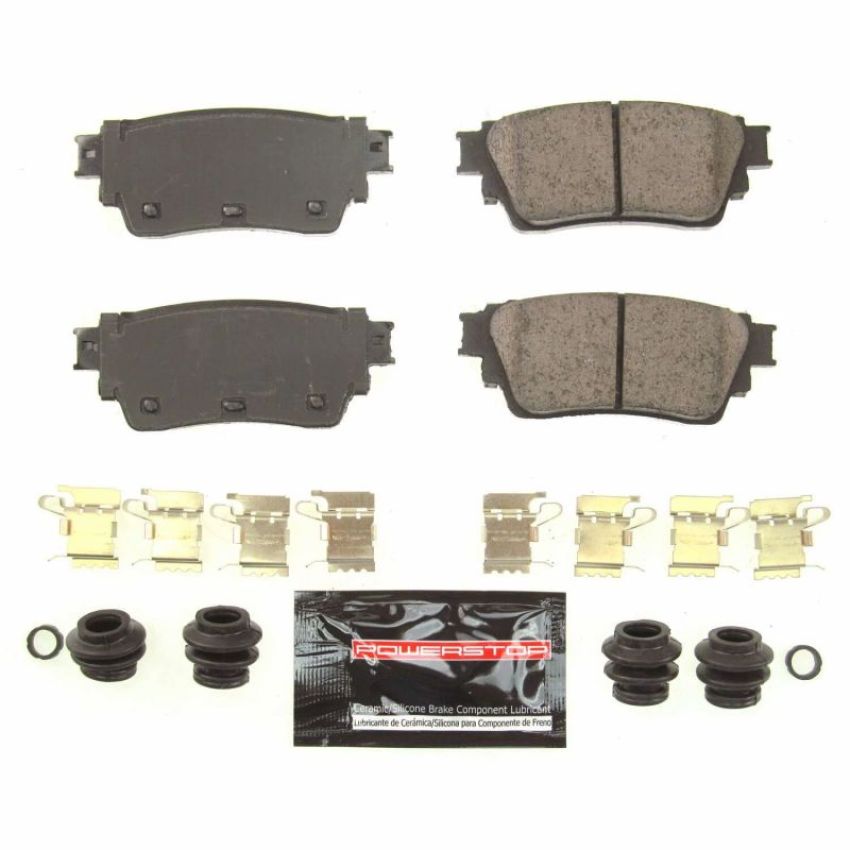 PowerStop Z23-2200 PowerStop - Z23 Daily Driver Carbon-Fiber Ceramic Brake Pads with Hardware Kit