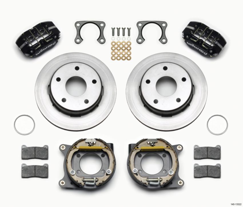 Wilwood 140-13322 Dynapro Lug Mount P/S Park Brake Kit Big Ford 2.36in Off Bronco 5 x 5.50