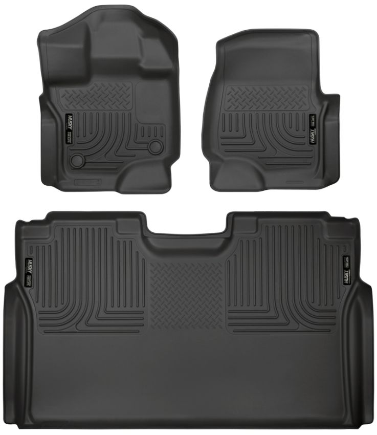 HUSKY LINERS HSK94041 Front & 2nd Seat Floor L iners Weatherbeater