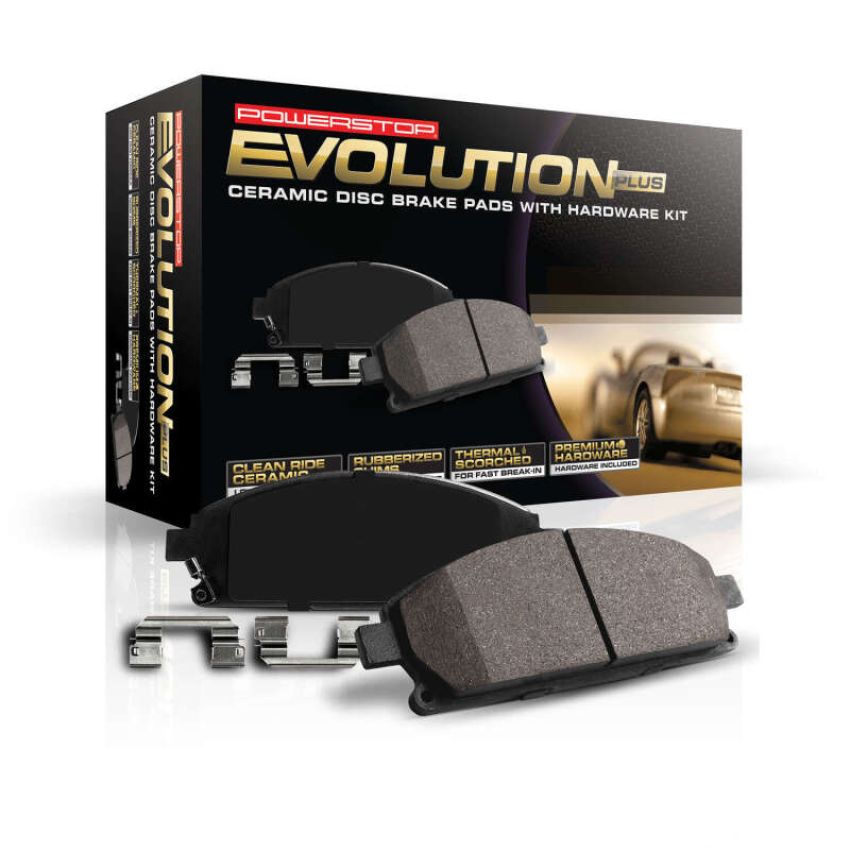 PowerStop 17-2375 Z17 Low-Dust Ceramic Brake Pads with Hardware