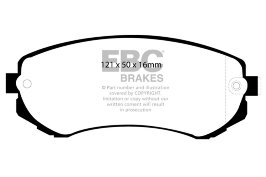 EBC Brakes DP31279C Redstuff Ceramic Low Dust Brake Pads