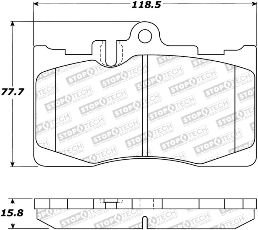 Stoptech 308.08700 Street Brake Pads