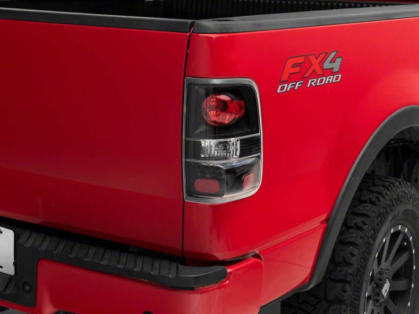 Raxiom T542841 04-08 Ford F-150 Styleside Euro Style Tail Lights- BlkHousing - Red/Clear Lens