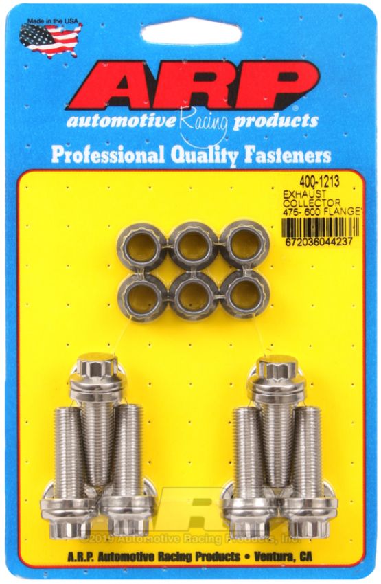 ARP 400-1213 Exhaust Collector .475-.600 Flange Bolt Kit