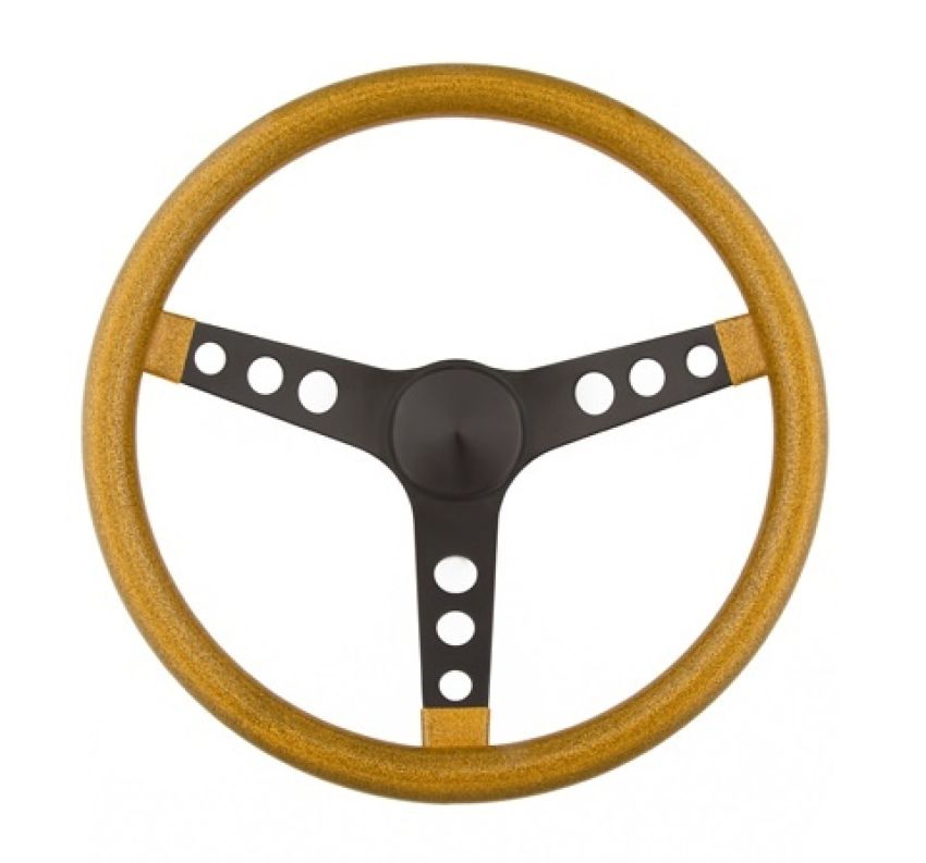 GRANT GRT8477 Steering Wheel Mtl Flake Gold/Spoke Blk 15