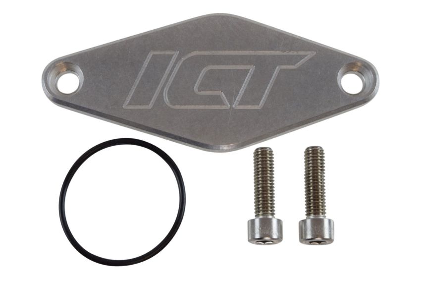 ICT BILLET ICT551152 Fuel Pump Block Off Plat e Direct Injection Delet