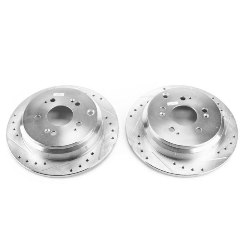 PowerStop JBR990XPR PowerStop Evolution Performance Drilled, Slotted & Plated Brake Rotor Pair