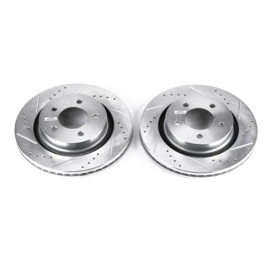 PowerStop AR8348XPR PowerStop Evolution Performance Drilled, Slotted & Plated Brake Rotor Pair