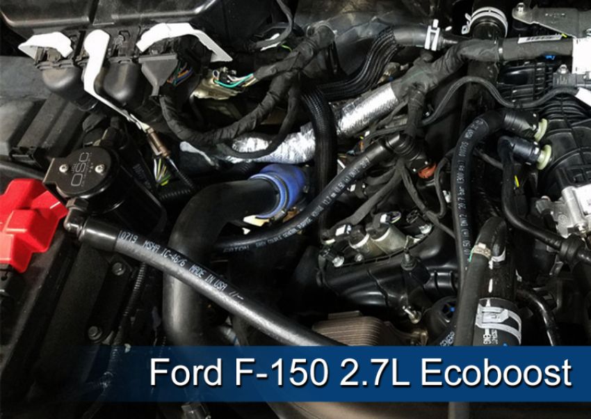 J&L 3016P-B 2011-2025 Ford F-150 2.7L/3.5L/5.0L Passenger Side Oil Separator 3.0 - Black Anodized