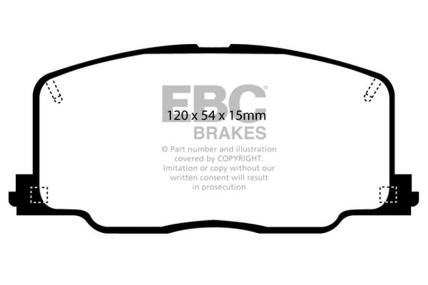 EBC Brakes DP2725 Greenstuff 2000 Series Sport Brake Pads