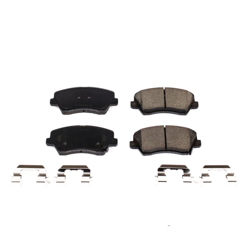 PowerStop 17-1828 PowerStop - Z17 Low-Dust Ceramic Brake Pads with Hardware