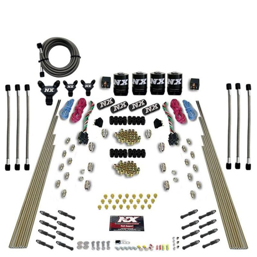 Nitrous Express 93106-00 8 CYL DRY DIRECT PORT, DUAL STAGE, 4 SOLENOIDS, WITHOUT BOTTLE (200-600HP)