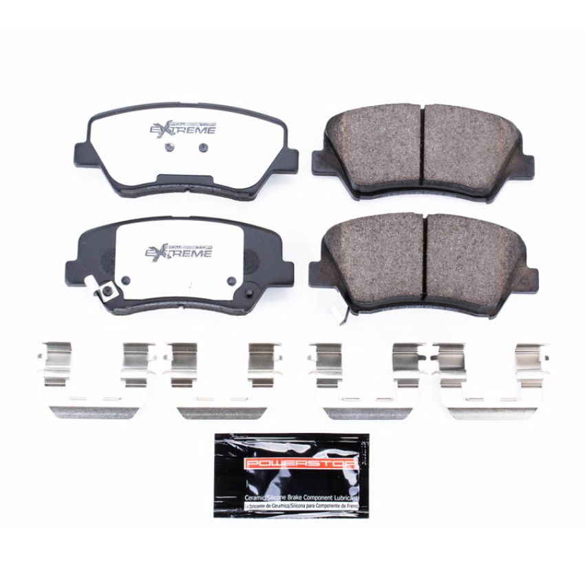 PowerStop Z26-1543 PowerStop - Z26 Performance Carbon-Fiber Ceramic Brake Pads with Hardware Kit
