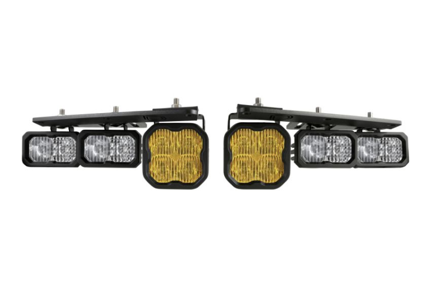 Diode Dynamics DD7183 21-Up Ford Bronco Stage Series Fog Pocket Kit - Yellow Max