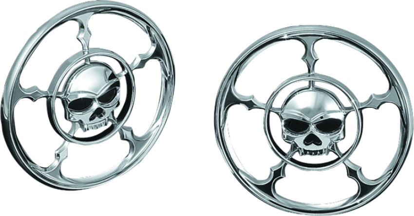 Kuryakyn 3787 Zombie Speaker Grills Chrome