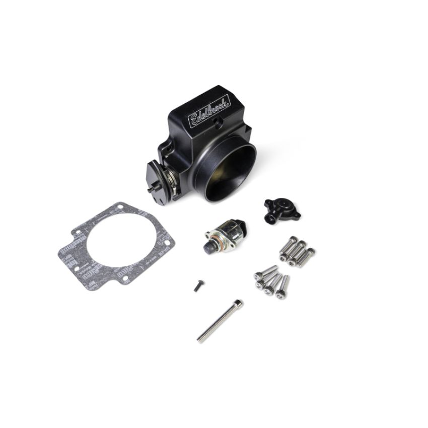 Edelbrock 39703 EFI Throttle Body Pro-Flo XT 90mm Black Mat Anodized Finish