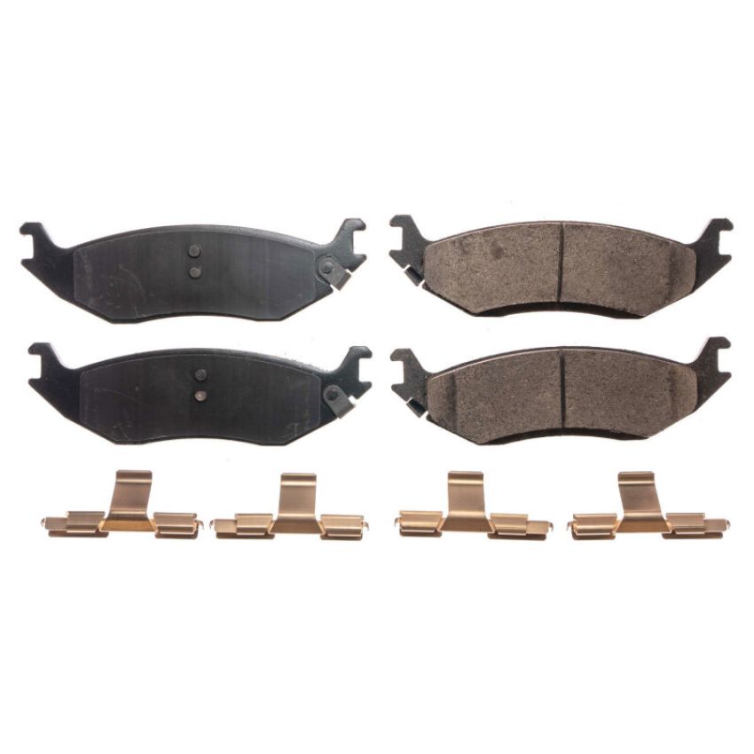 PowerStop 17-898 PowerStop - Z17 Low-Dust Ceramic Brake Pads with Hardware
