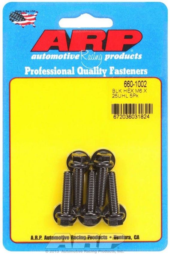 ARP ARP660-1002 Bolt Kit - 6pt 5pk 6mm x 1.00 x 25mm