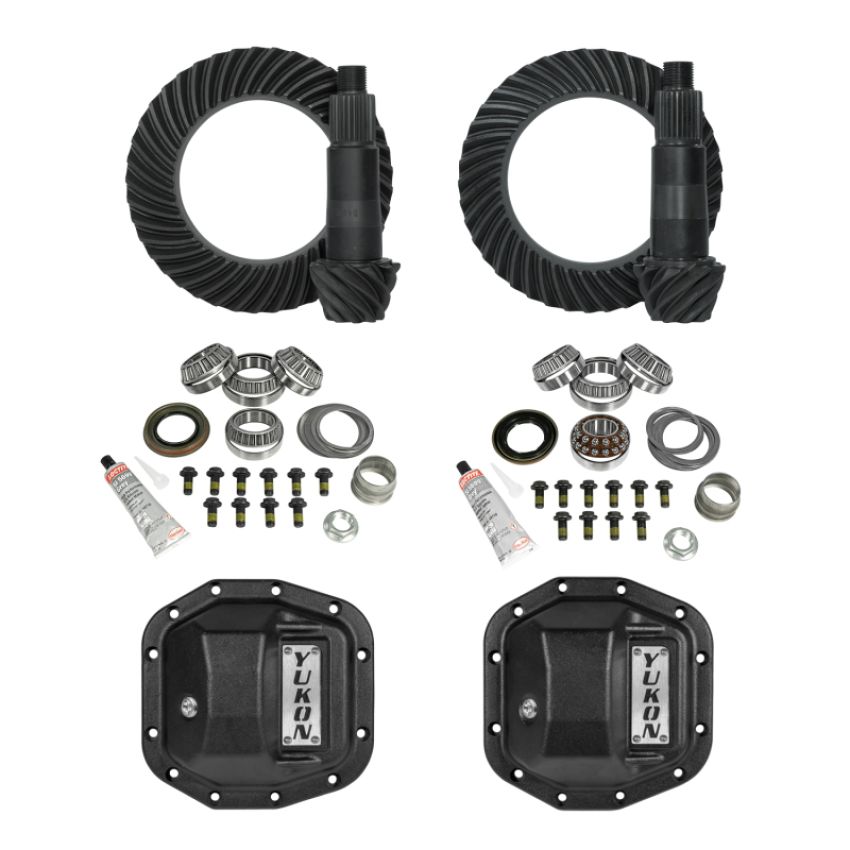 Yukon Gear & Axle YGK074STG2 Yukon Gear High Stage 2 Jeep JL Re-Gear Kit w/Covers Dana 30/35 4.88 Ratio 24 Spline