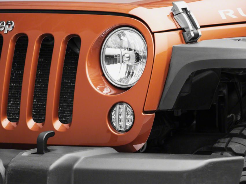 Raxiom J119944 07-18 Jeep Wrangler JK Axial Series LED Front Turn Signals- Clear