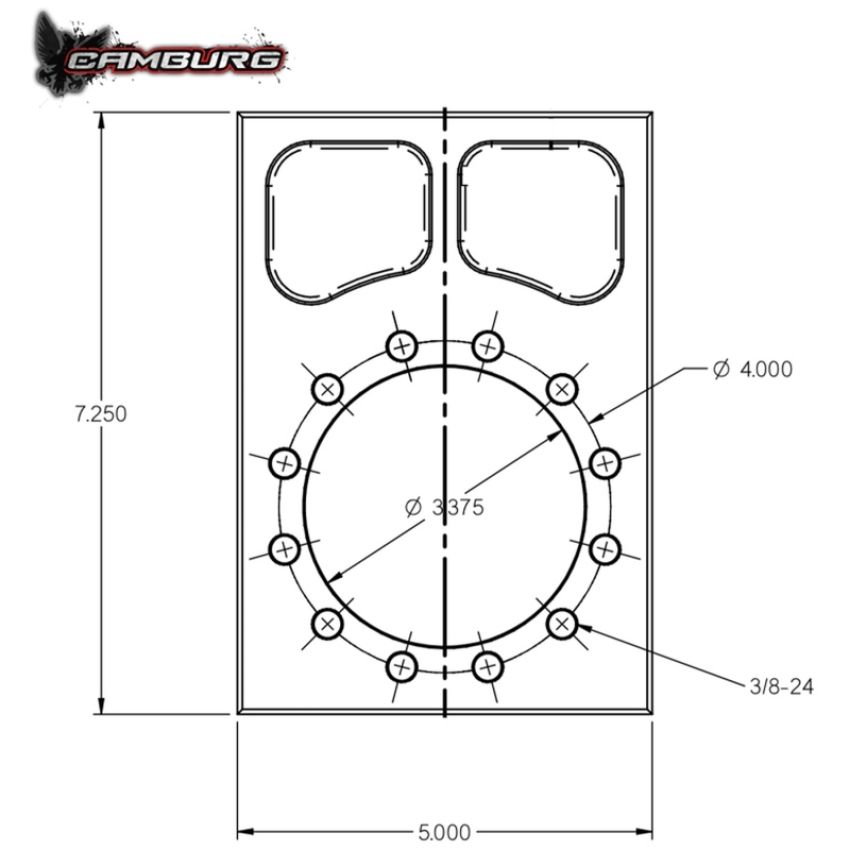 Camburg CAM-010061 4130 TT Bolt-on Spindle Snout Block